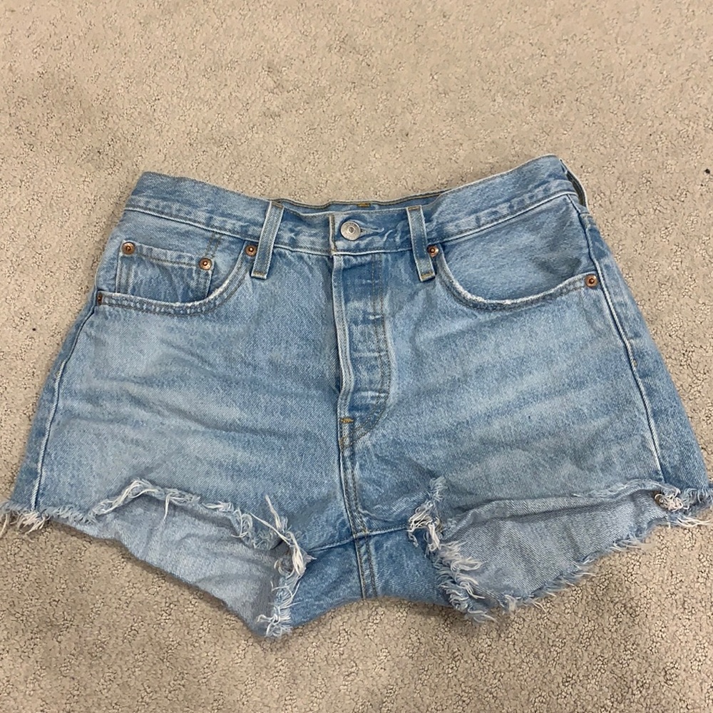 Levi High Waisted 501 Jean Shorts